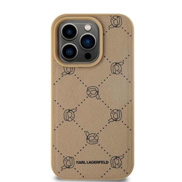 Karl Lagerfeld Klhmp15Lpgkhphe Iphone 15 Pro 6.1 Beżowy/Beige Magsafe Karl Head