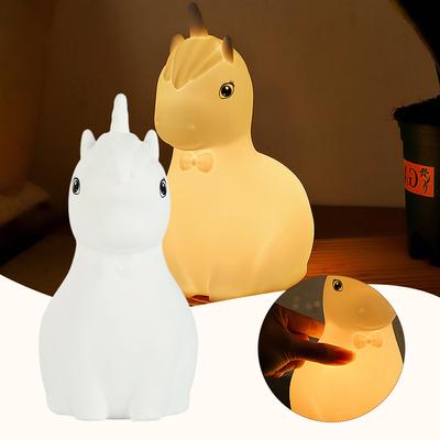 Bunte Licht Einhorn Schreibtischlampe Personalisierte Schreibtisch Nachtleuchte für Schlafzimmer Kinderzimmer
