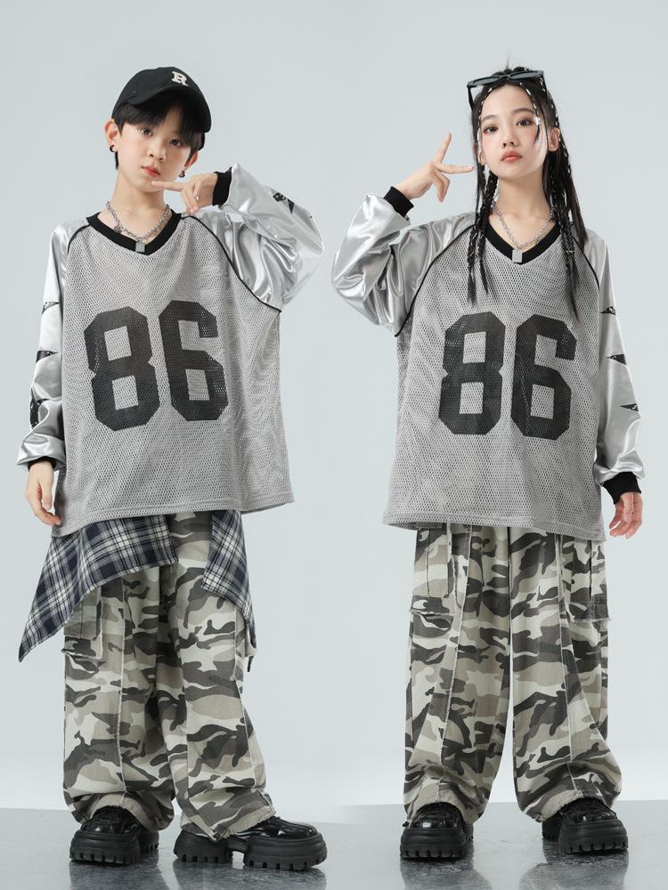 Hip Hopové tanečné oblečenie pre deti - Trendy Streetwear dresy pre chlapcov a dievčatá