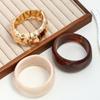 Popular bracelet Irregular geometric wide-edge smudged bracelet Advanced round metal bracelet