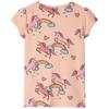 Kids  short sleeve pajamas in light orange size 140
