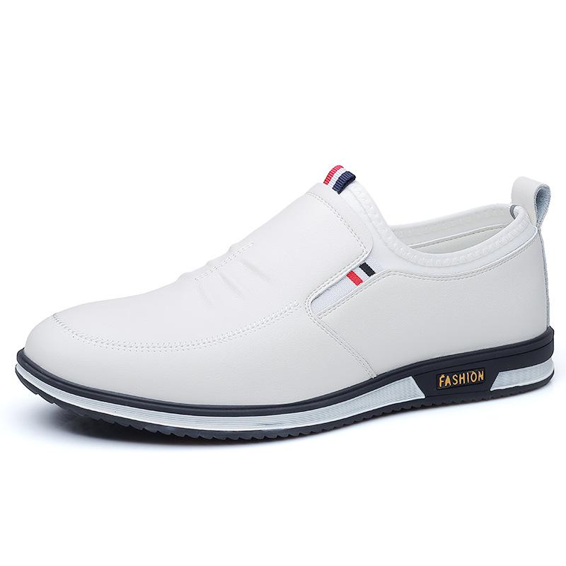 Foreign trade 2025 spring new men's casual leather shoes breathable and comfortable soft-soled leather shoes