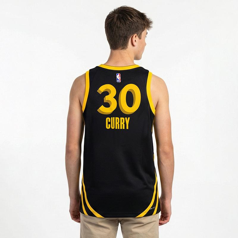 Nike Tank Top Stephen Curry Golden State Warriors 2023/24 City Edition Black Kids' HF6017-010
