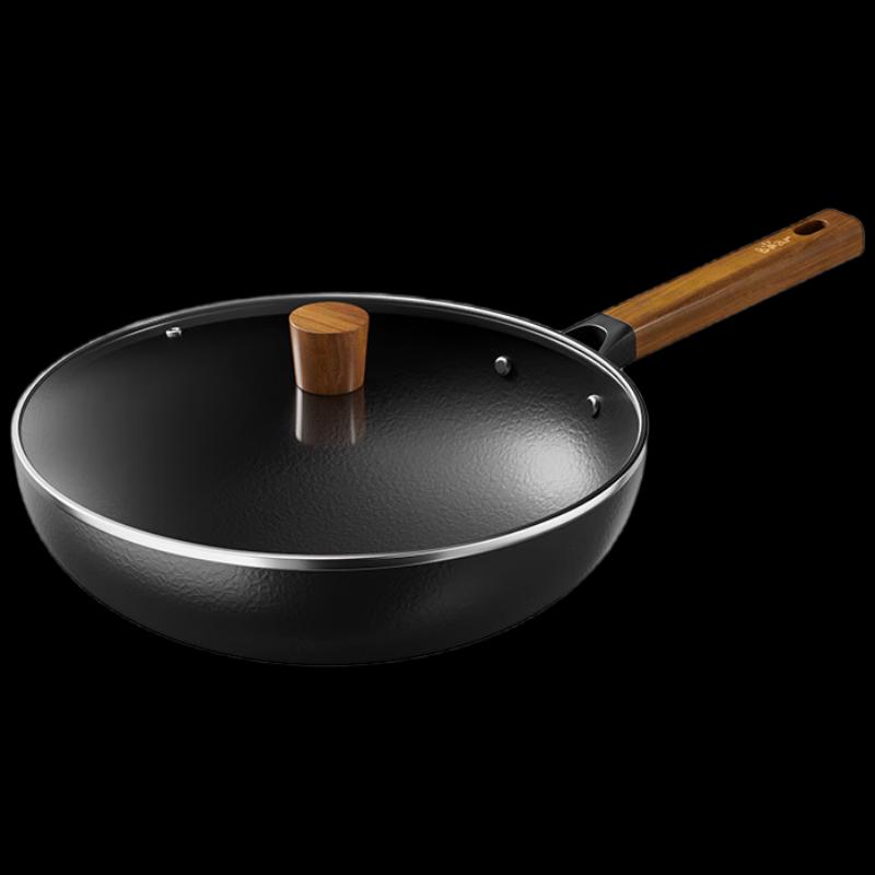 Bear 30cm Non-stick Refined Iron Wok