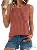 Women's Striped Sleeveless Loose Top - Round Neck, Spring/Summer Fashion