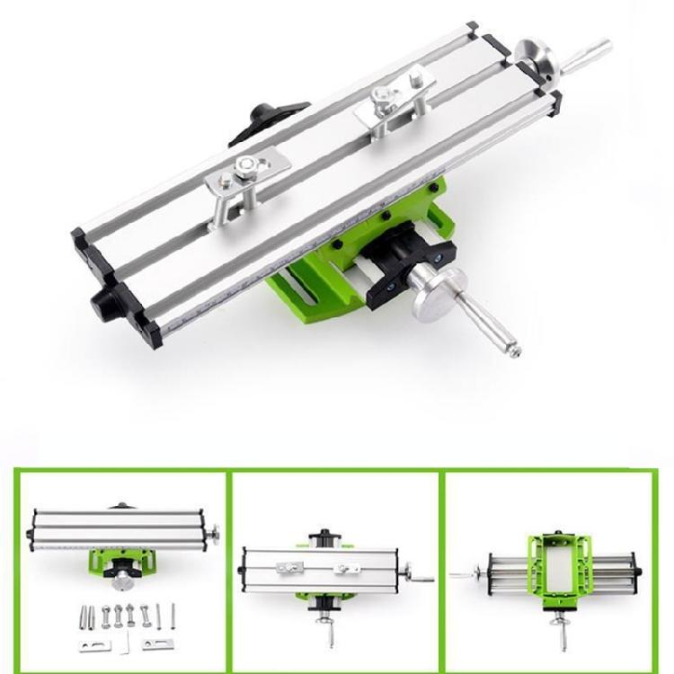 Adjustable Drill Vise Fixture Multifunction Precision Milling Machine Worktable Working Table Crossing Slide Table
