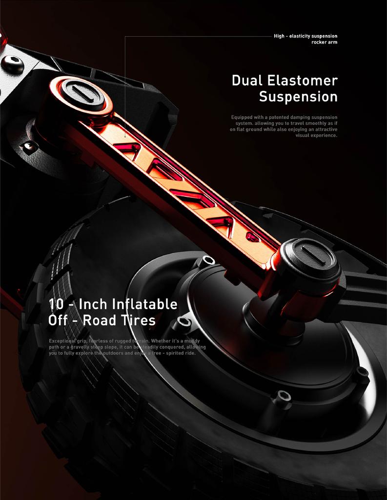 JOYOR S10-S-Z Electric Scooter 60V 18Ah Battery, 2*1000W Motors, 10” Tire, 65km/h Max Speed, 70-85km Range Adult Escooter