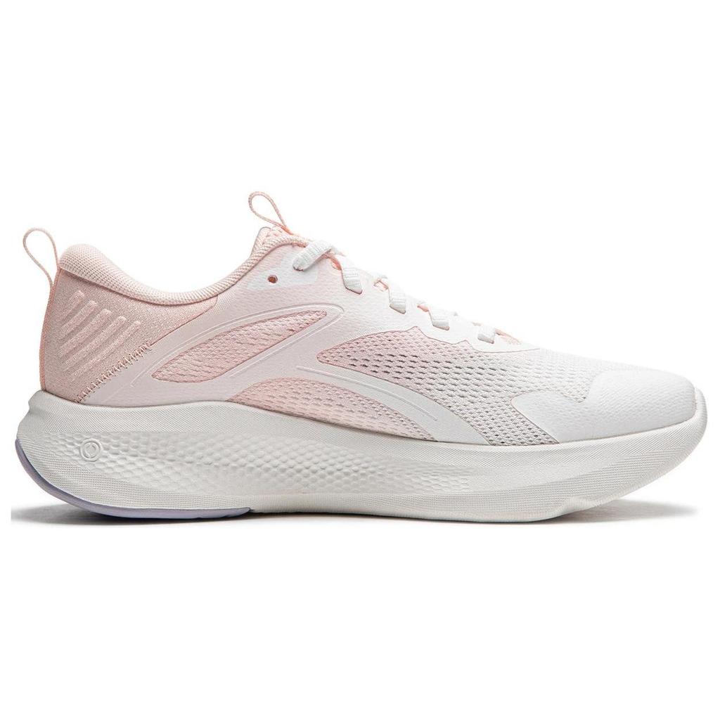 Li Ning Cushioning Abrasion Resistant Lightweight Low top Casual Shoes Women's White Pink AGLU260-4