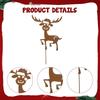 Palik Ogrodowy Dekoracja Świąteczna Statua Ozdoba Renifer Sylwetka Metalowa dla