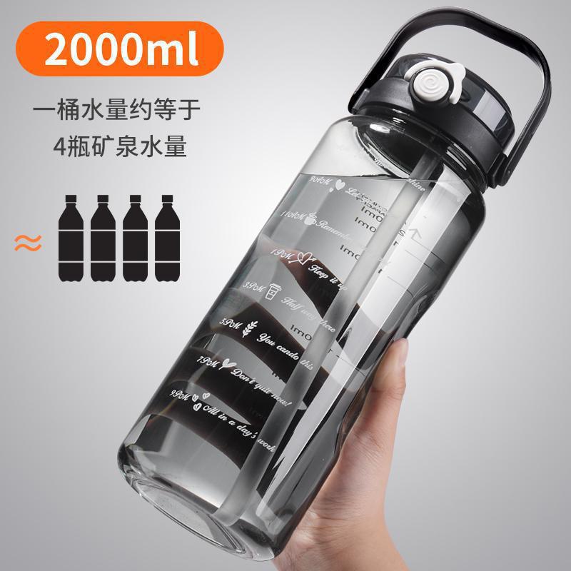 Water bottle, summer new large-capacity sports water cup, heat-resistant dual spout, drop-resistant water bottle, portable fitness high-profile cup
