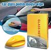 Car Glass Oil Film Remover Brush with Refill Liquid Strong Oil Film Removal Windshield Mirror Cleaner Auto Glass Cleaning Mouse