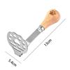 New Manual Potato Masher Stainless Steel Fruit Vegetable Pressure Mud Machine Children Food Crusher Mashing Tool Kitchen Gadgets