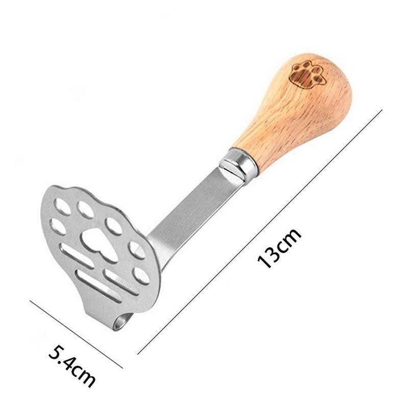 New Manual Potato Masher Stainless Steel Fruit Vegetable Pressure Mud Machine Children Food Crusher Mashing Tool Kitchen Gadgets