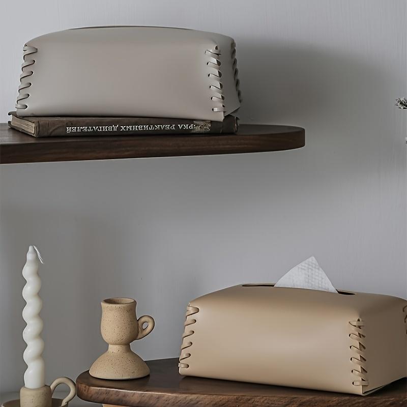 Ein Stück elegant gestaltete, handgewebte Taschentücherbox, ideal für den Einsatz in Essbereichen zu Hause, Wohnzimmern, Autoinnenräumen