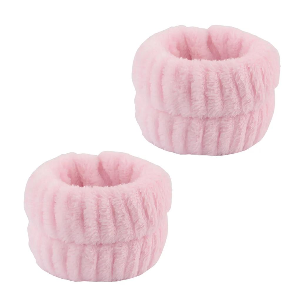 Wristband for Washing Soft Flannel Wrist Strap Reusable Face Makeup Towel Wrist Velvet Towel Girls Elastic Face Wash