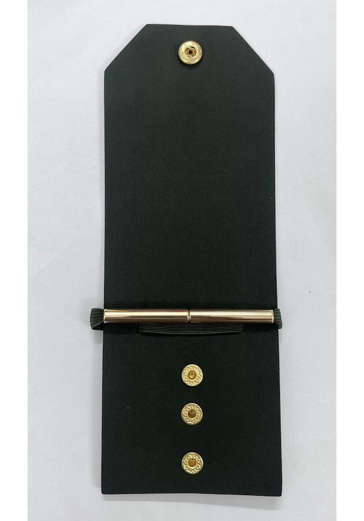 Cash Wrap 3-Buckle Leather Wallet with Magnetic Closure for Quick Access