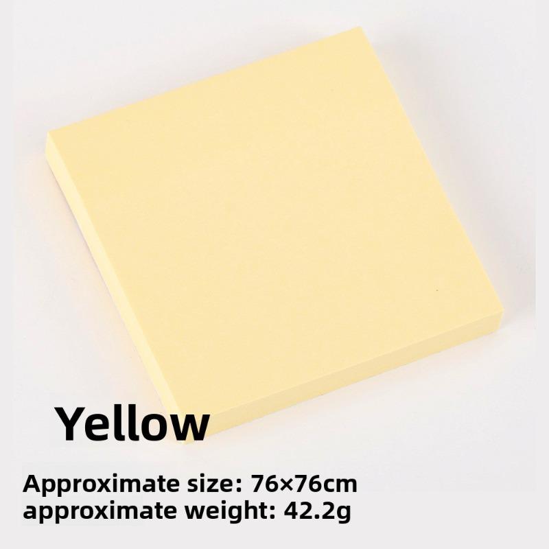 Colorful Sticky Notes, High-adhesion Office Tear-off Stickers, Cute Student Message and Note-taking Notebook