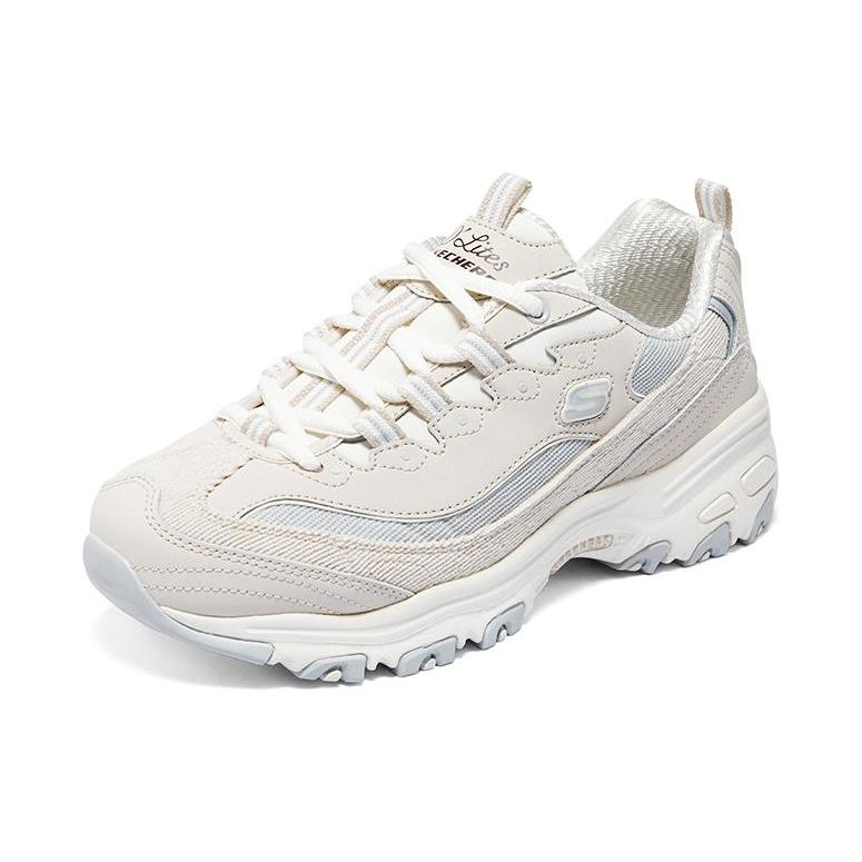 Skechers D'Lites 1.0 Shoes 'Beige Light Blue' Women's 896276-NTGY