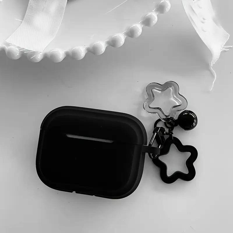 ins simple star pattern earphone case protective case AirPods 1/1/1/1st generation Pro1 + bell buckle