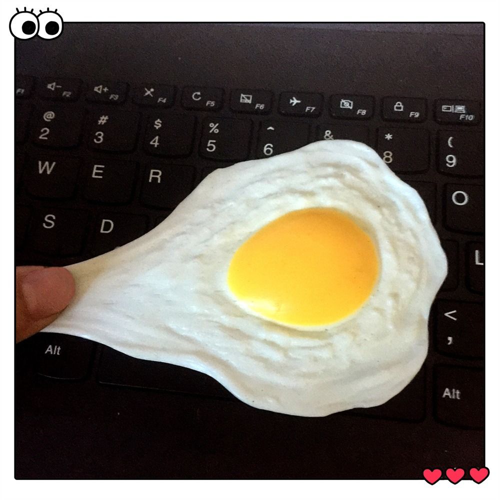 Pretend Play for Adult Kids Toy Fried Egg Squeeze Simulation Fried Egg Squeeze Eggs Fried Egg Toy