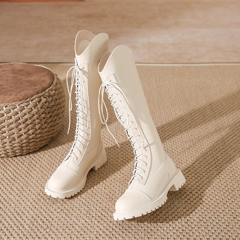 But knee boots women's autumn and winter new temperament high boots versatile knight boots women's thick-soled boots
