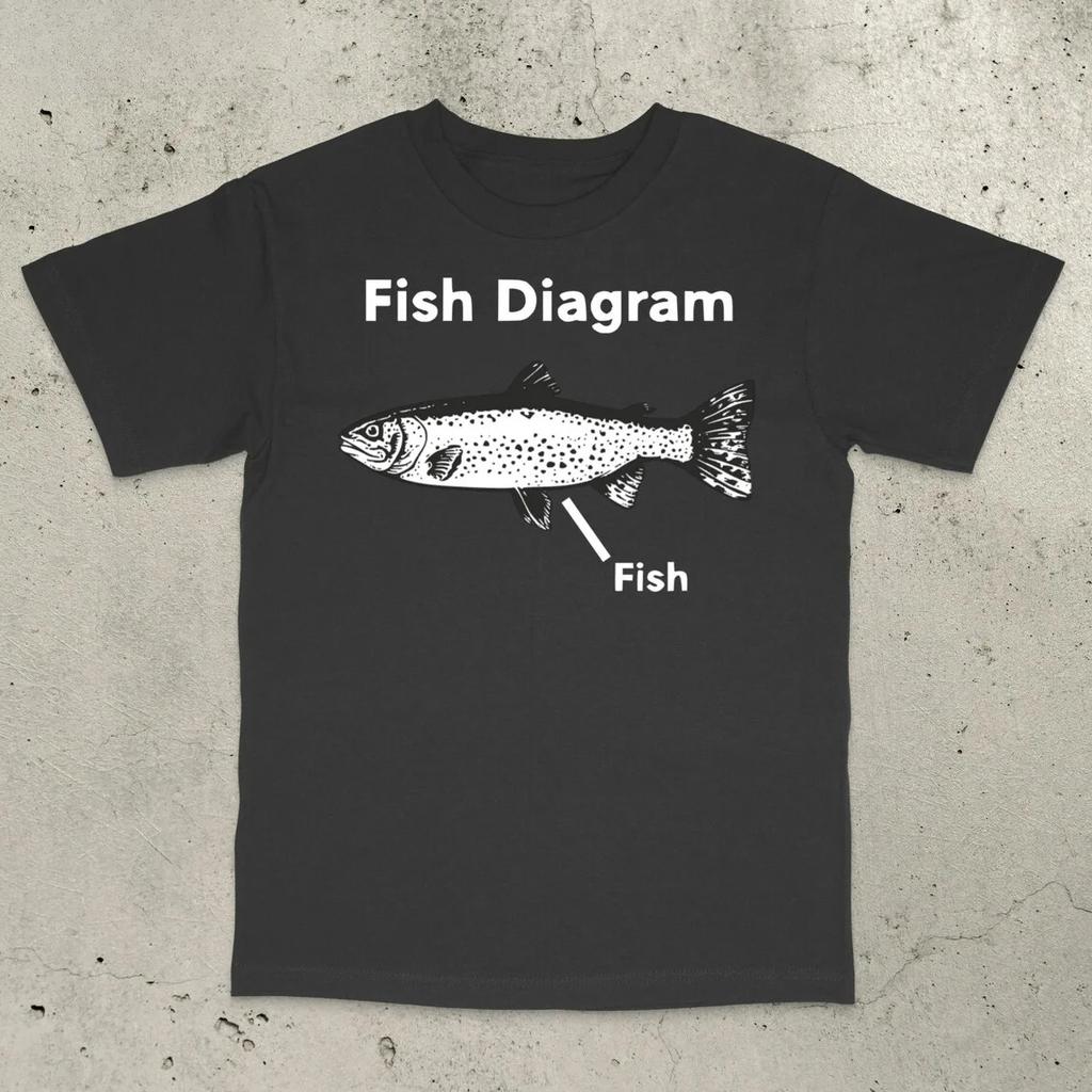 I Love Fish T-Shirt Retro Fishing Shirt Bass Fishing T-Shirt Funny Fishing Shirt Stupid Meme Shirt Brain Rot Women Y2k Clothing