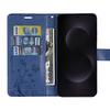 Coque de Protection - BOOLING - pour Samsung Galaxy S25 Edge - Effet Cuir Motif Floral Bleu Foncé - 2 Vitres