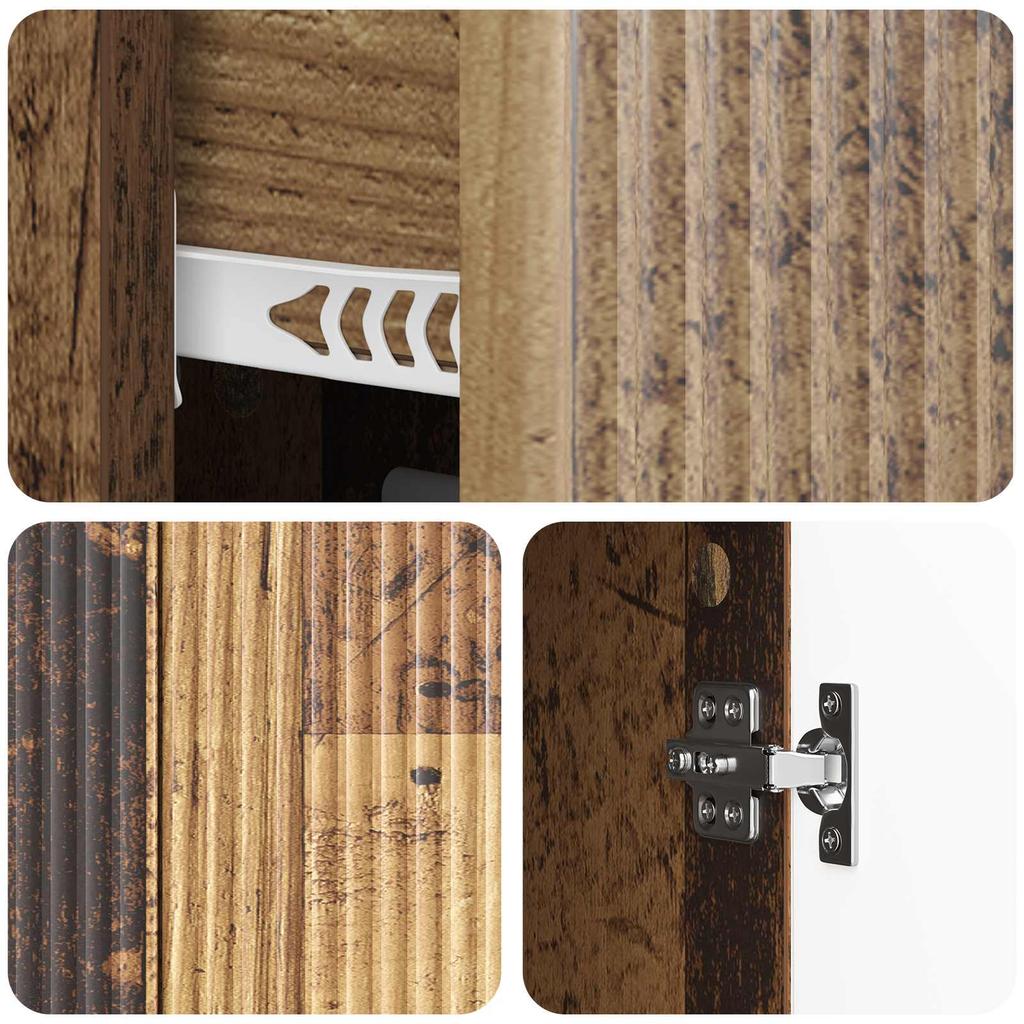 Reclaimed Wood Sideboard 89 x 34.5 x 60 cm Engineered Wood
