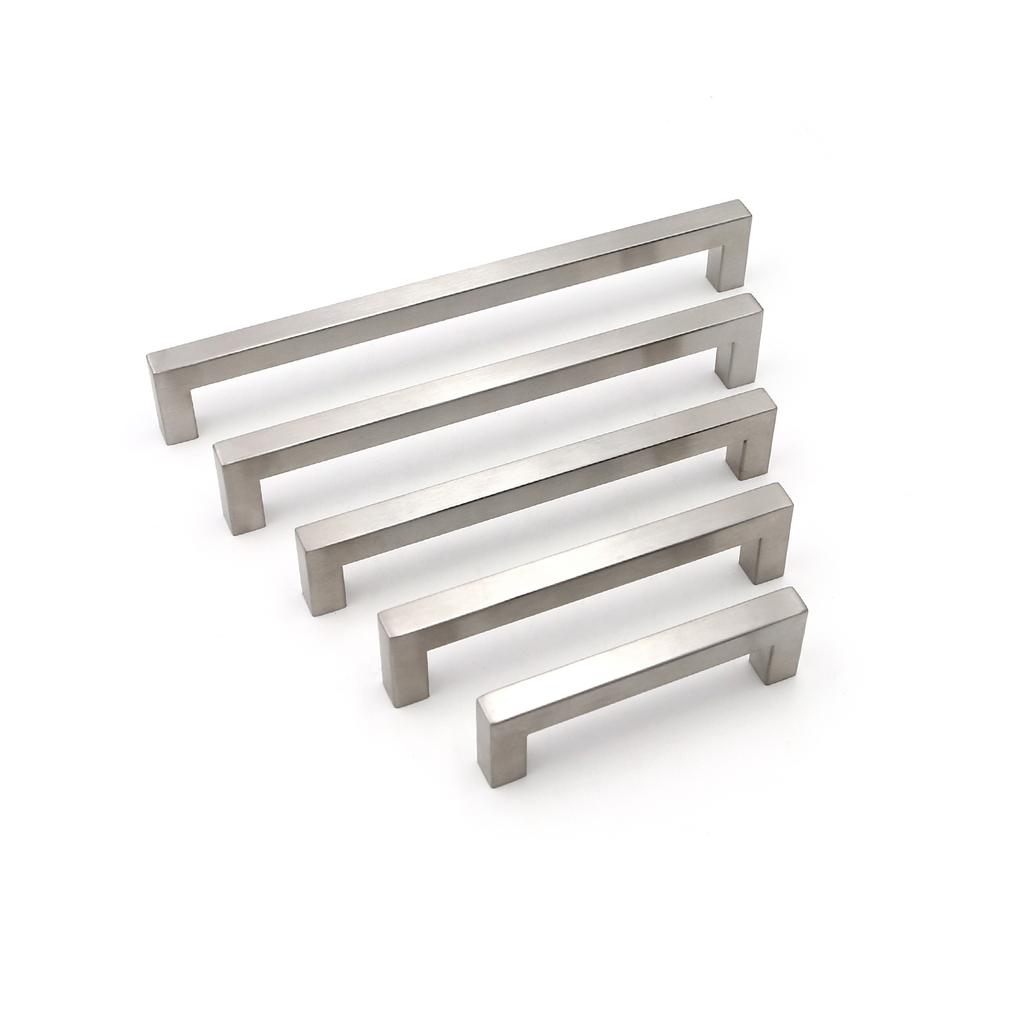 Modern Style Cabinet Drawer Handle Knob Hollow Stainless Steel Door Square Furniture Cupboard Handle Hardware