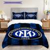Eredità Inter: Set da tre pezzi Pride Blu Nero (1 * copripiumino + 2 * federa, senza nucleo) Set biancheria da letto regalo di Natale compleanno