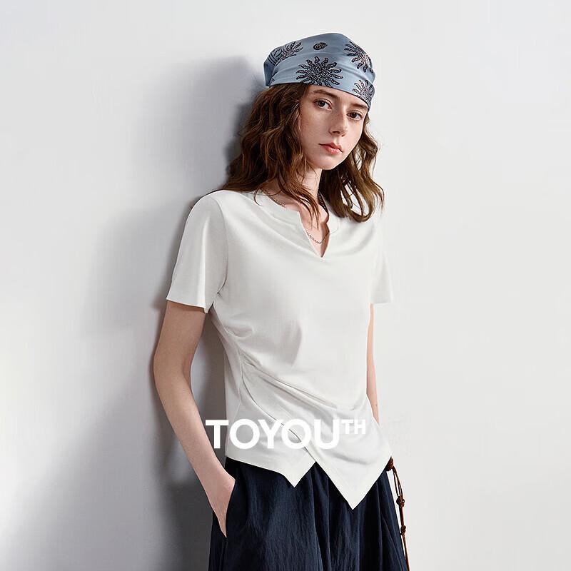 

Женская футболка Chuyu с V-образным вырезом и коротким рукавом S