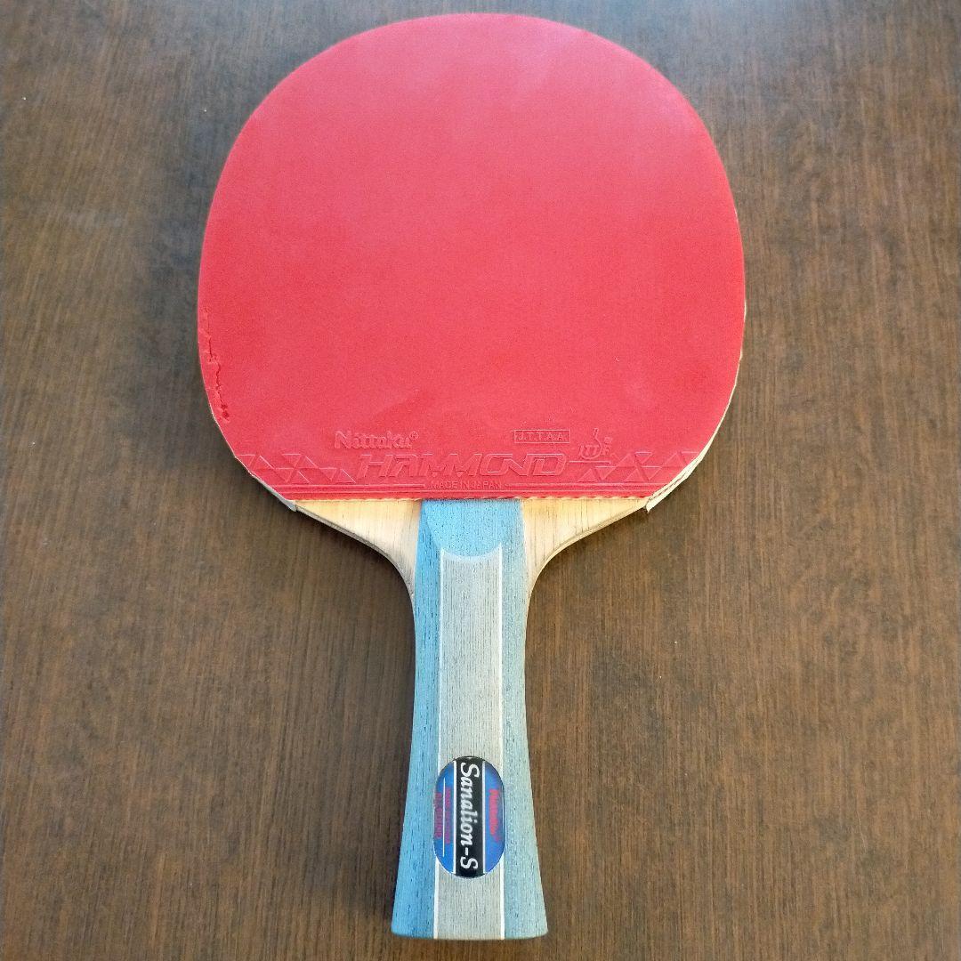 Used Nittaku Sanalion-S Table Tennis Racket Hammond Double Sided