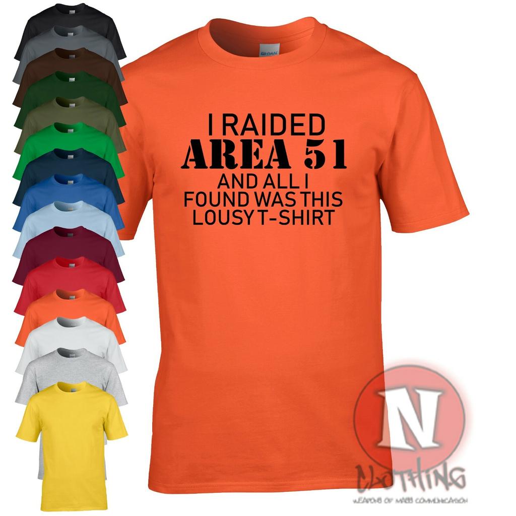 I Raided Area 51 Funny TShirt Ufo Conspiracy Theory Cult Roswell Alien Teeshirt
