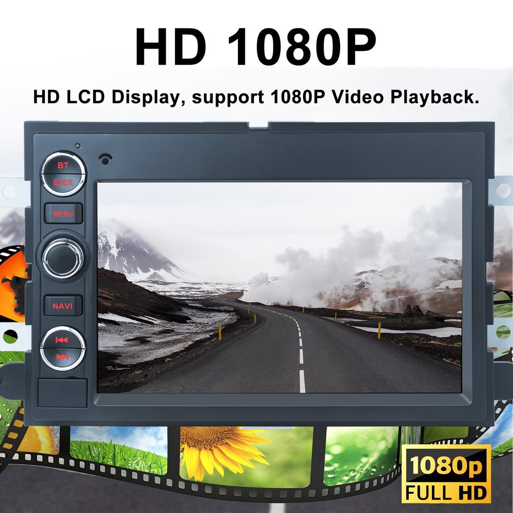 2 Din Android 13 Auto-Multimedia-Player Für Ford F150 F250 F350 Escape Explorer Edge E150 Stereo Mustang Navi GPS Carplay