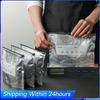 10/30PCS Aluminum Foil Sealable Storage Bags Reusable Vacuum Zipper Pouches Stand Up Foil Sealable Bags for Vegetable Fruit Meat
