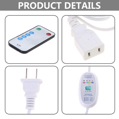 110V 220V 60W americký prodlužovací kabel s dálkovým 12hodinovým časováním pro vánoční stromky LED světlo stropní ventilátor