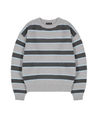 KAIFAI Kush Stripe Knit (Gray) K25Zb169