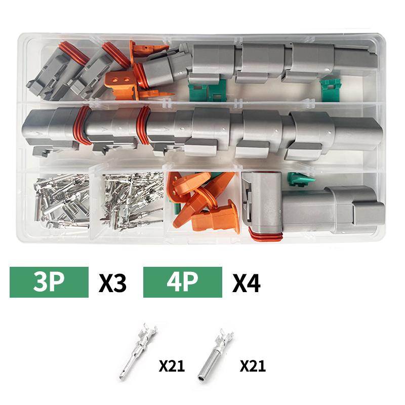 1/5/10 Sets DT 2P/3P/4P/6P/8P 22-16AWG Waterproof Deutsch Connector deutch connectors Plug Kit DT06-2S DT04-2P DT04-3P