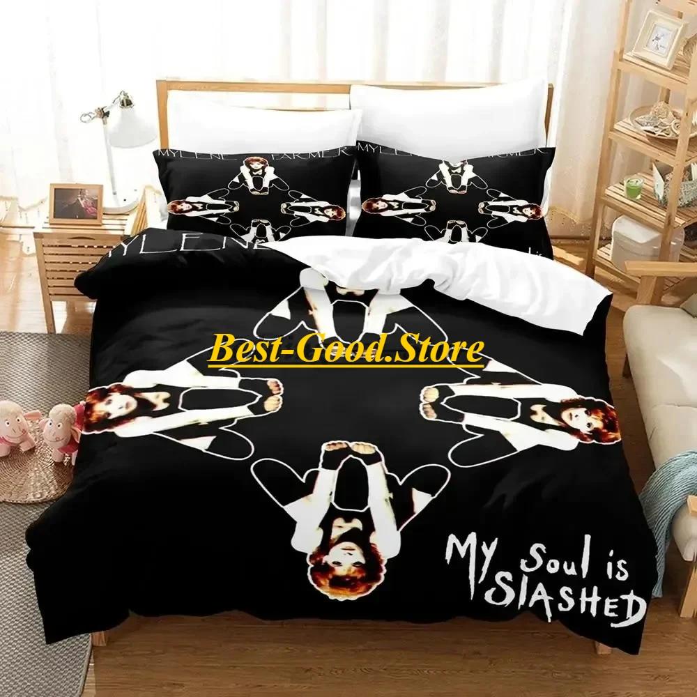 Butterfly Mylene Farmer Bedding Set Duvet Cover Sheet Printed Bed Set Pillowcase Bed Full Queen King Size Comforter Bedroom