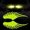 2Pcs Car Sticker Reflective Waterproof Decorative  Universal Creative Angel Wing Car Auto Body Sticker Decal Vehicle Supplies