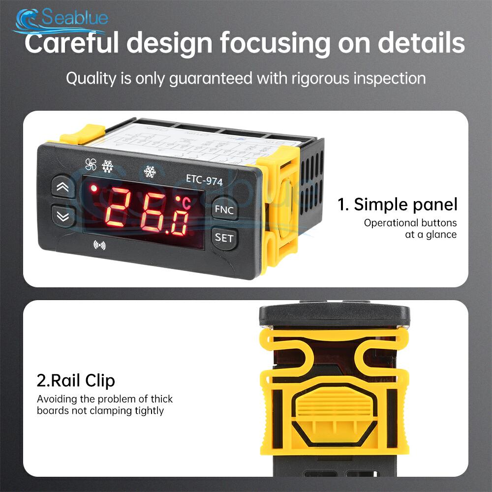 ETC-974 LED Digital Temperature Controller Thermostat Thermoregulator Incubator 12V 24V 110V 220V With 2Pcs 2M Sensor