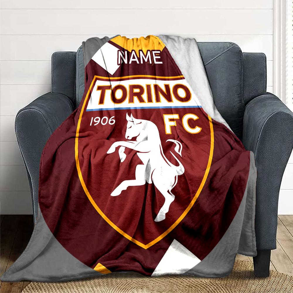 Custom Name Schalke Team Crest blanket for Couch & Bed, Plush Cozy Fuzzy Blanket Super Soft & Warm Blankets for Fall and Winter. 0908259