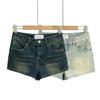 Women's High-Waisted Elastic A-Line American Retro Denim Shorts - Spring & Autumn