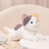 New Cuddly Lie Prone Kitten Plush Toys Soft Fluffy Lifelike Tabby Cat Doll Lovely Companion For Children Kawaii Room/Car Decor