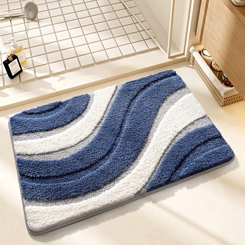 Rainbow Home Bathroom Mat, Super Absorbent, Non-Slip Quick-Dry Mat
