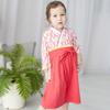 nobistar Hakama Romper for Girls, Sizes 70, 60, and 80cm, for Newborns, Babies, and Kids, Perfect for Girls' Festival (Ky37301-70-SRED)