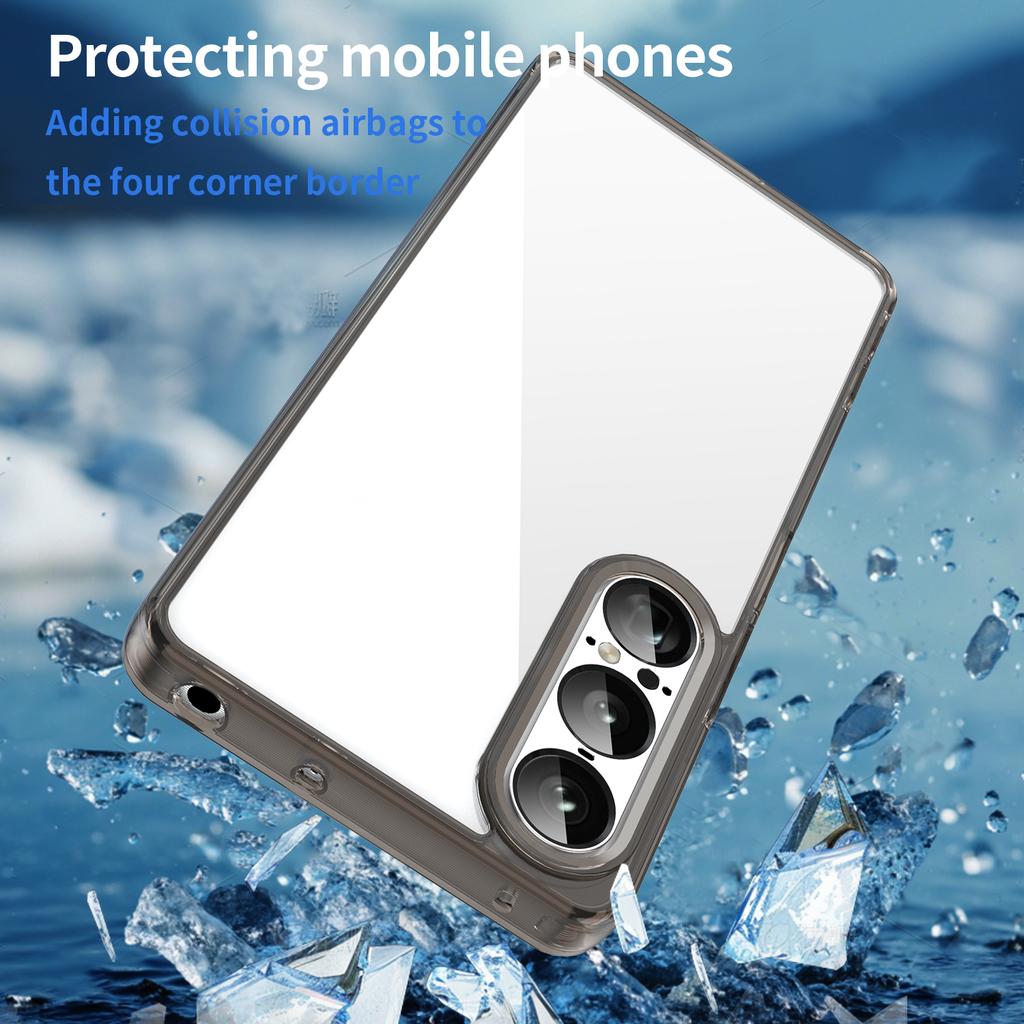 For Sony Xperia 1 VII Case TPU+Acrylic Phone Back Cover Anti Yellowing