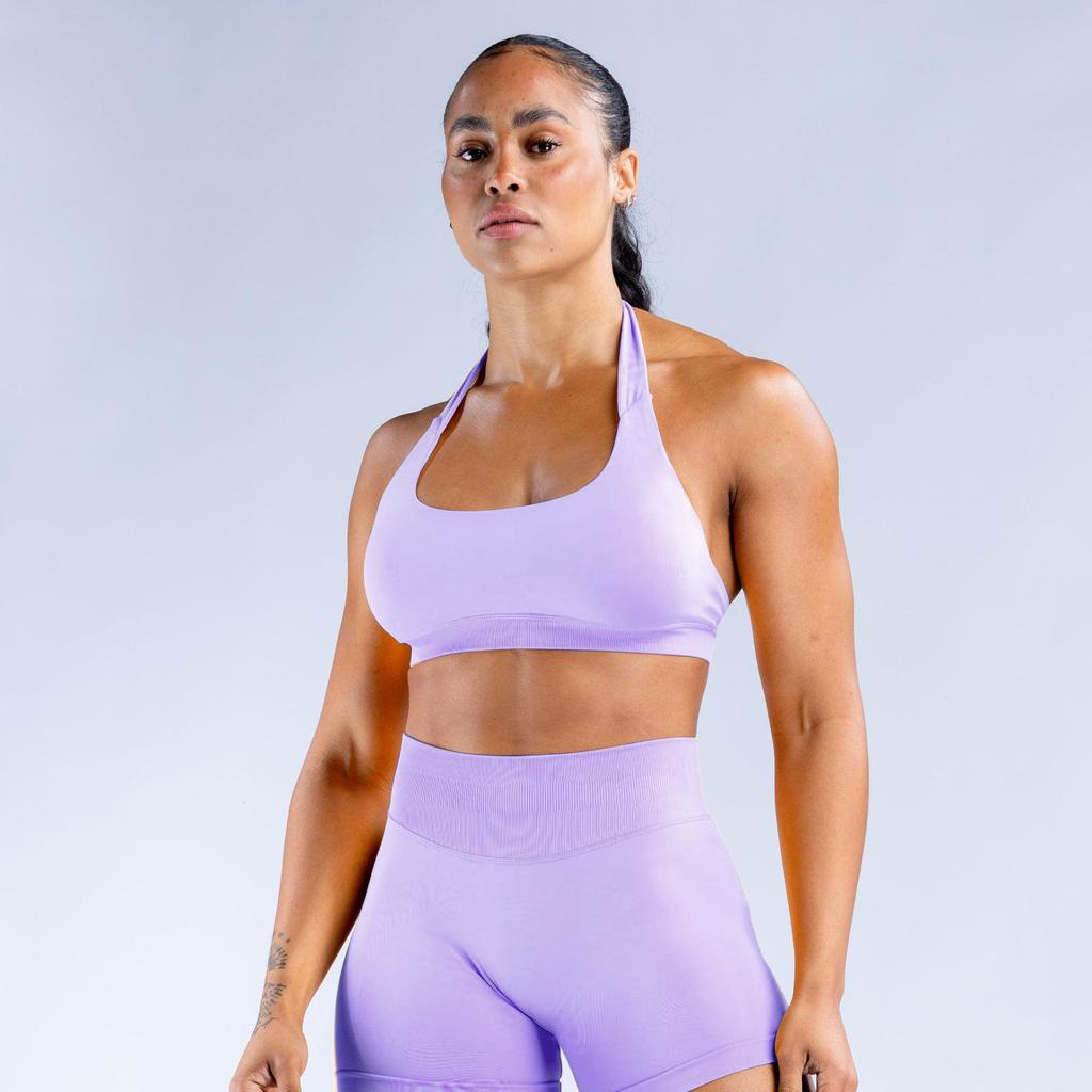 Seamless Backless Halter Yoga Sports Bra – Anti-Exposure, Back Shaping Vest