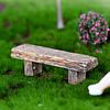 Micro Landschaft Romantische Hocker Handwerk Harz Doppel Garten Bank Figurine Dekor