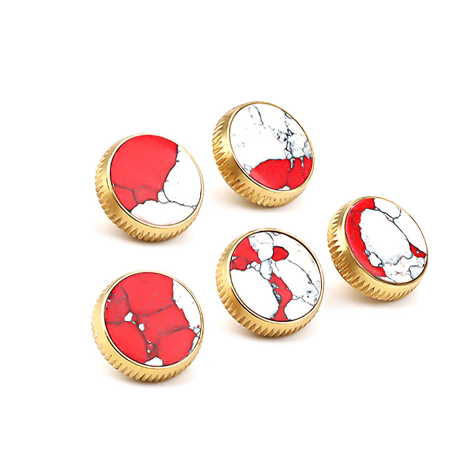 5Pcs/set Metal Trumpet Valves Part Trumpet Finger Button Replacement Trumpet Valves Caps Printing Trumpet Valves Buttons 1